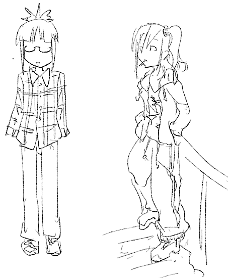彼女がいなさそうな男子とチャラい女子の服装(イメージ) 