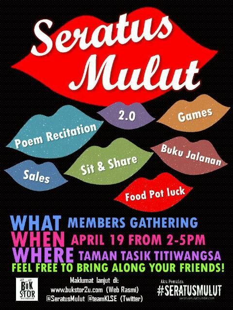 teamKLSE's tweet photo. @SeratusMulut Please RT and spread the words. See you guys on the 19th April at Tmn Tasik Titiwangsa! Yayyy http://t.co/9En2FPK41m