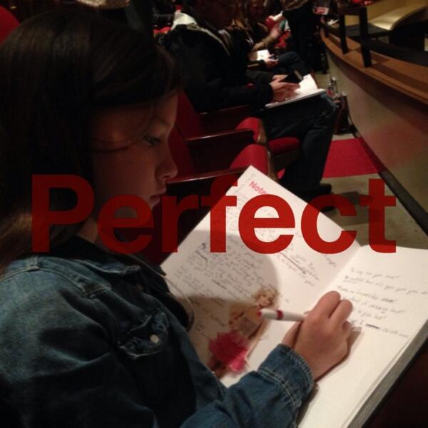kbm13's tweet image. 4 pages of notes, just the morning sessions. Love this kid. @twtrkid #perfect #tedxpdx