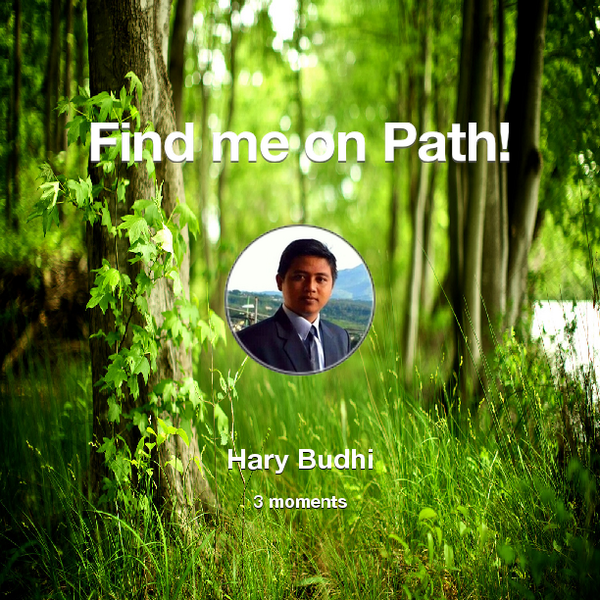 H4ryHb's tweet photo. Find me on #Path now! Go to: http://t.co/xb2msPe9Pu! #thepersonalnetwork http://t.co/Pg9LB0rCYF
