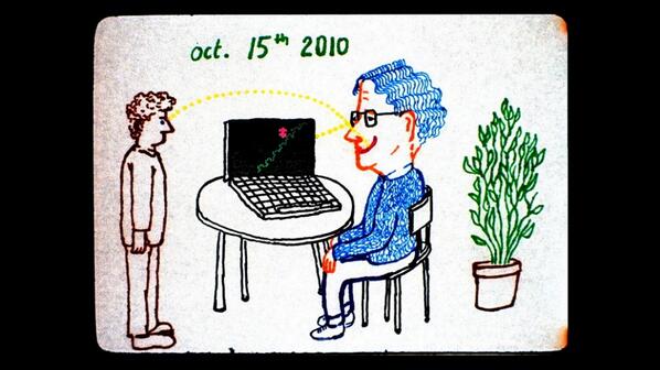 E Michel Gondry trasforma Noam Chomsky in un cartoon. L'intervista: larep.it/1qOLzte