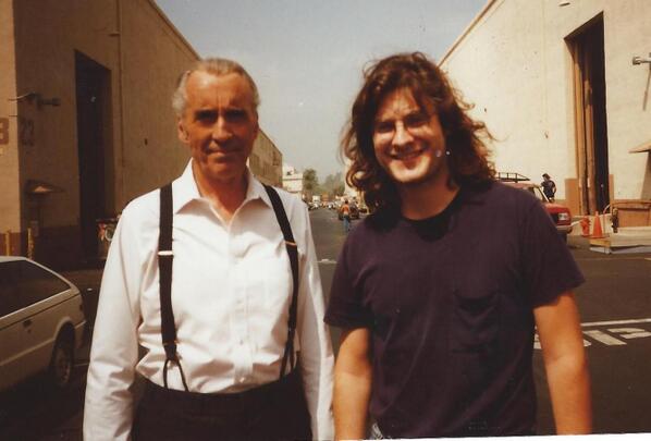 CharactersShow's tweet photo. Norman Cabrera w Christopher Lee! Tune in to Part 5 coming soon to hear the story behind this photo! @CharactersShow http://t.co/fZ6VQPZq4I
