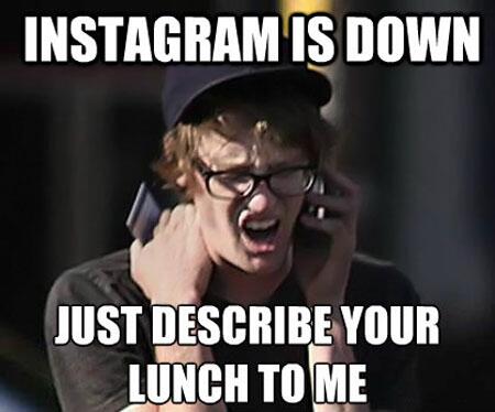 DeepvisionFL's tweet photo. IG is down - hurry up and fix it... our food is getting cold. http://t.co/8HWNnrpGOF