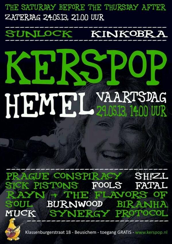 FoolsFatal's tweet photo. Zet 'm alvast in je agenda: Hemelvaartsdag 29 mei 
#FoolsFatal op #Kerspop http://t.co/SyWsfx08xz