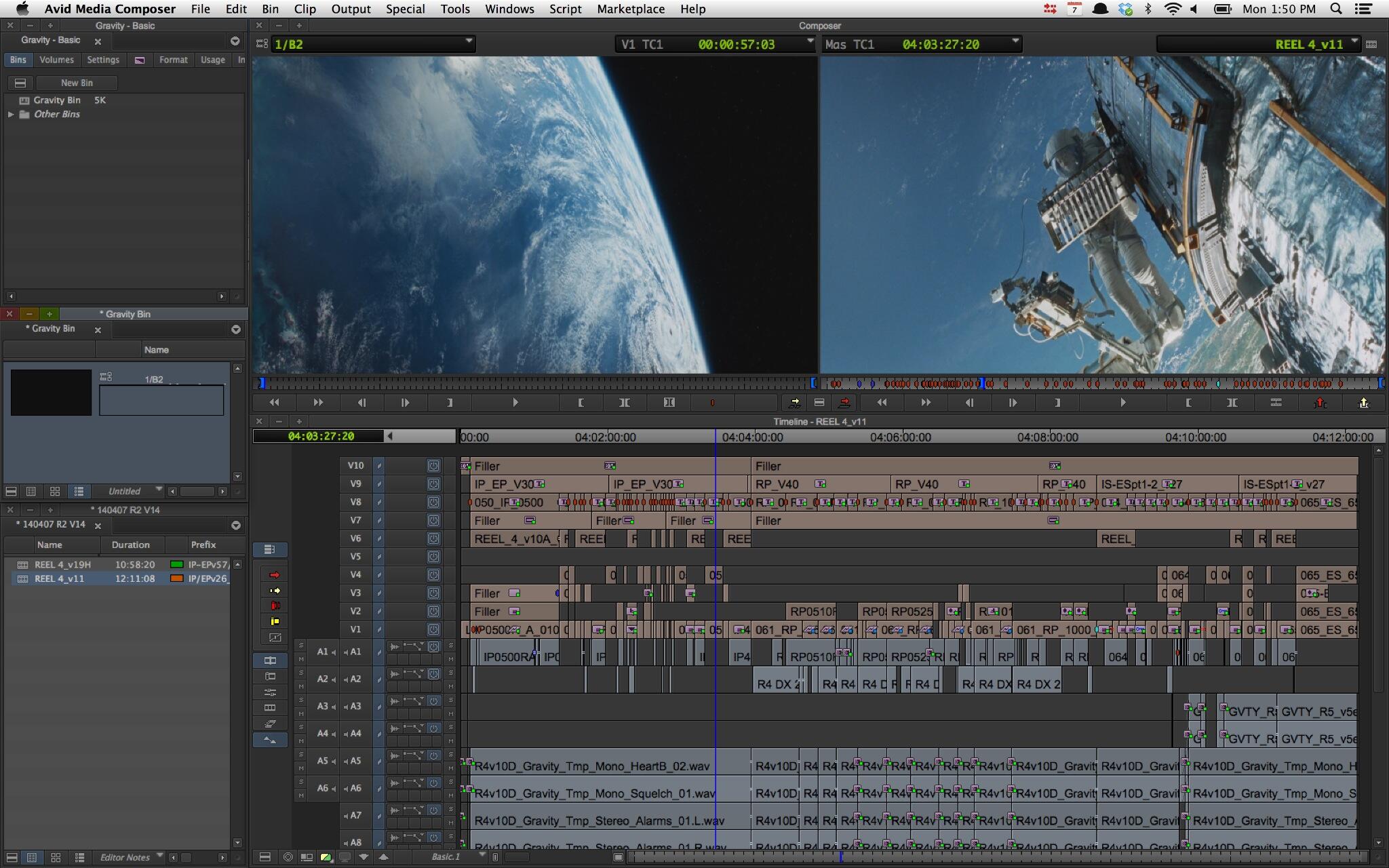 Making of Gravity - Editors Timeline