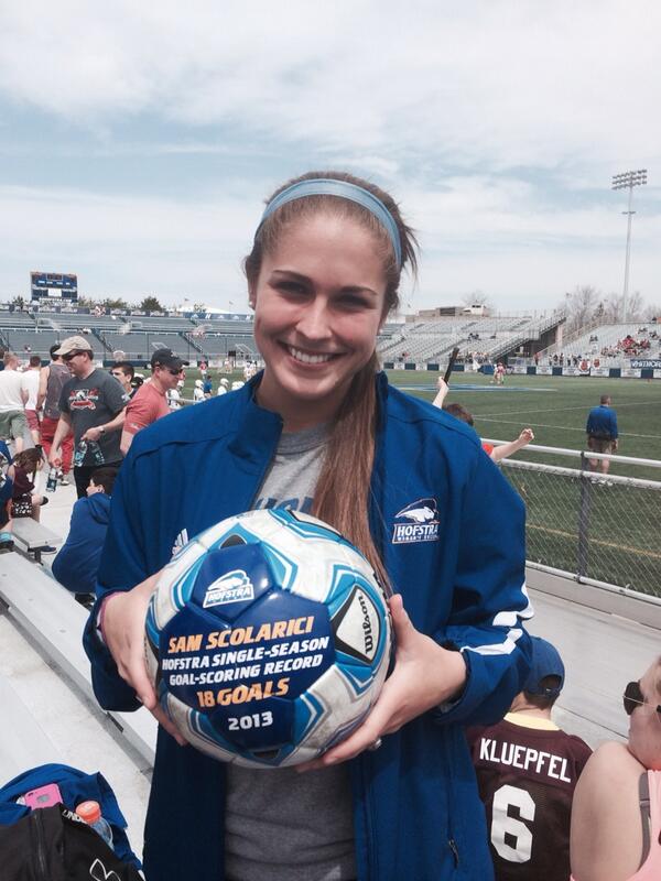 Congrats Sam Scolarici for breaking the single season goals record #Hofstraproud #superstar