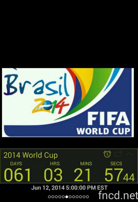 Countdown0's tweet photo. Counting down to 2014 World Cup with Final Countdown. #Countdown #WorldCup2014 
http://t.co/qGdcoV0OE1 http://t.co/W7wr7s9sUQ