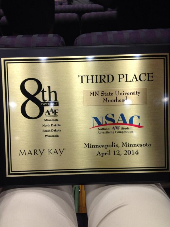 What a great victory! All the hard work for our campaign paid off! #NSAC2014 #MSUM
