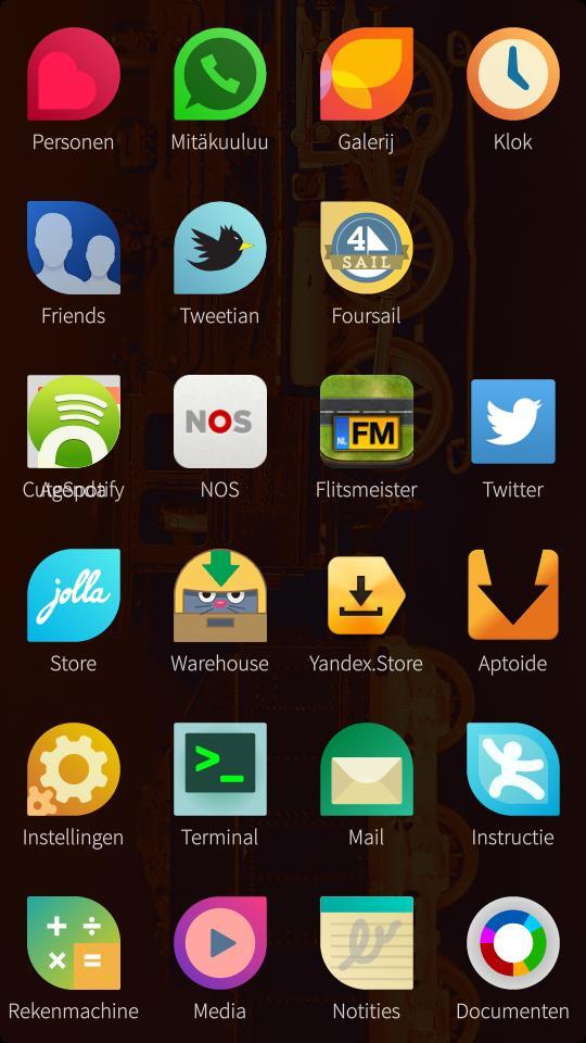 Overlapping app icons
