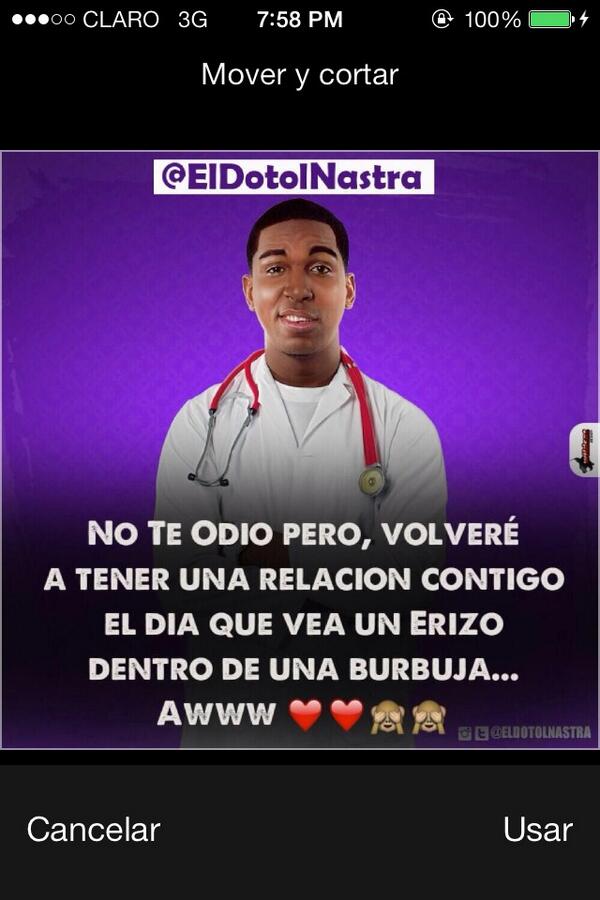 ElDotolNastra's tweet photo. Jajaja RT โ@TonyMartinez024: @ElDotolNastra En Mi Foto de Perfil WhatsApp #SePasoo #EsoPalteElAlma ๐๐๐๐๐ http://t.co/t7n01GuLEOโ