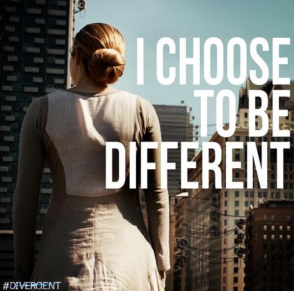 DivergentNY's tweet photo. I Choose To Be Different. #VoteTris http://t.co/PwQtWws92r