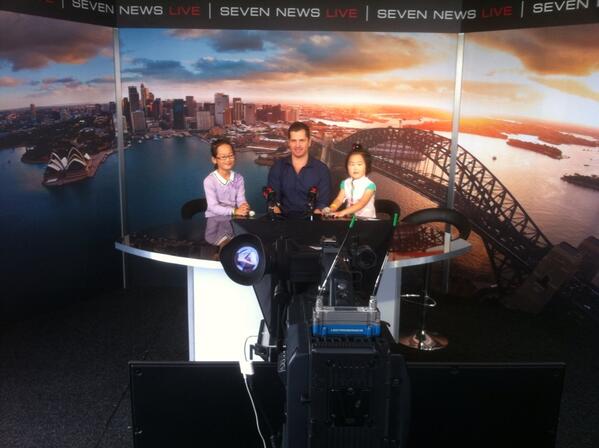 KieranDeane's tweet image. Come on down to the 7news live experience and report the news with Ryan Phelan #7live