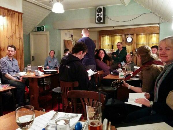 NorthernWhisky's tweet photo. Settled in for a sing song at #thecrown in Melton Mowbray #SX2014 http://t.co/lgiLlQFj3y