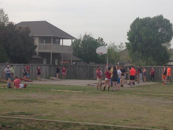 222university's tweet photo. Come on by and hop in the cornhole tournament#letsadventure http://t.co/qOs7BcslKE