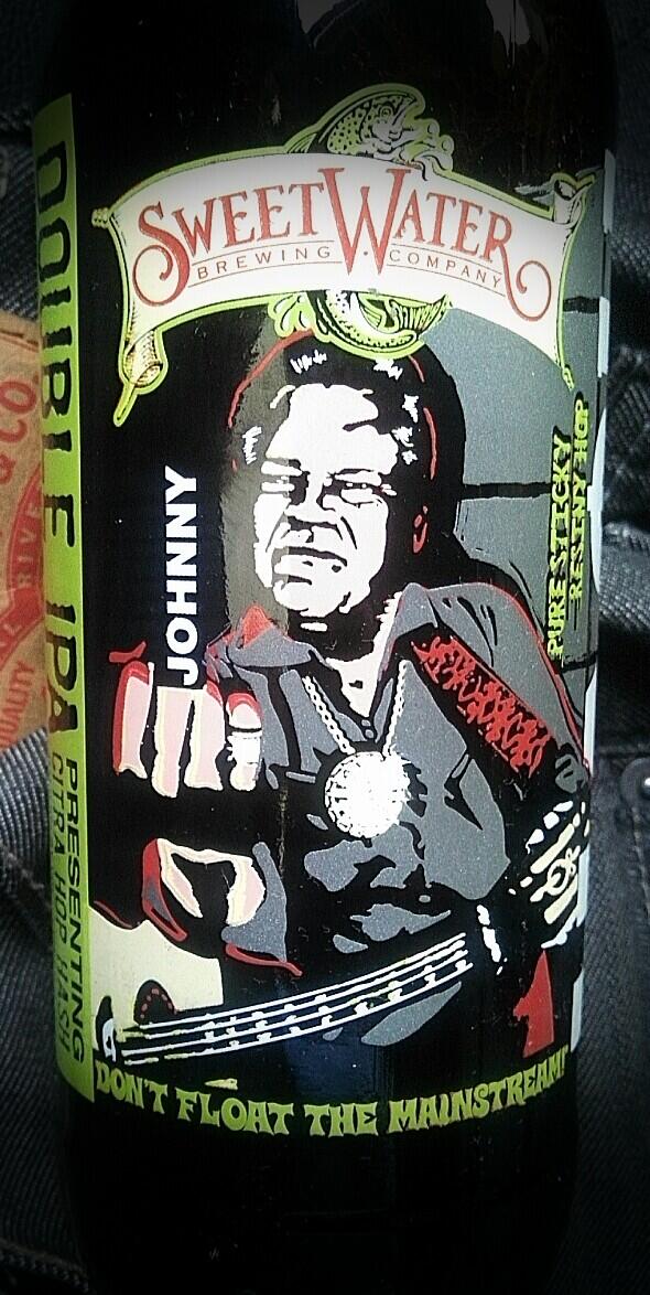 AleSharpton's tweet photo. About to try this all-new @sweetwaterbrew #DankTank #JohnnyHash made with Cutra hop hash! Cray cray! 8.5% http://t.co/BopxVMlQ3V