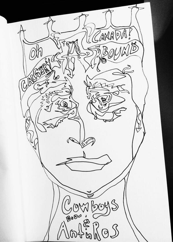 natalia13reagan's tweet photo. My pre-#AAPA2014 art! "Cowboys and Bio-anthros!" @PhysAnth @BoasNetwork #boasnetwork http://t.co/4ARuuE1nWT