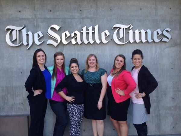 PRJumpstartSEA's tweet photo. Thank you to @CWUPRSSA for coming to #PRSAJumpstart today and @seattletimes for hosting! http://t.co/vP43zu3Nns