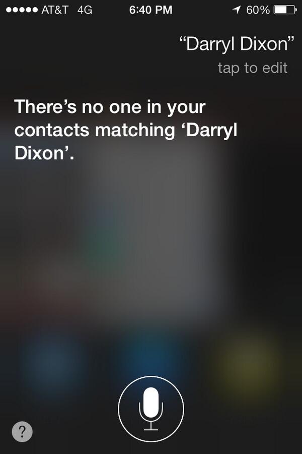 Yeah I know Siri:( #daryldixon <a href="/wwwbigbaldhead/">norman reedus</a>