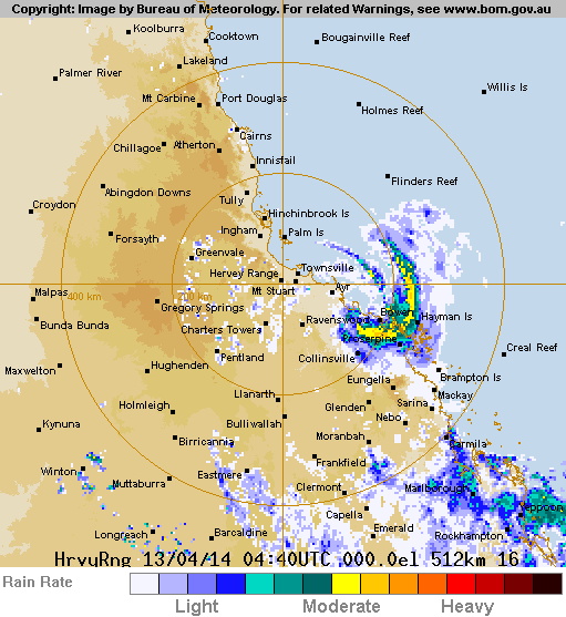9NewsAUS's tweet image. Current BoM radar image of North #Queensland #TCIta #9News