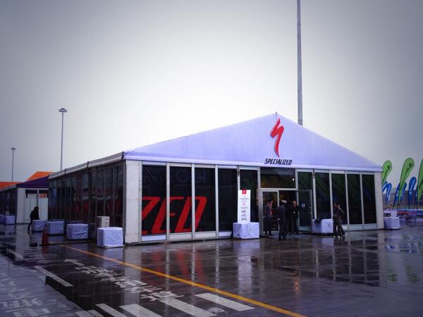 I'll be hiding from the rain in here. #ShanghaiShow #Specialized