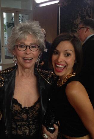 429Magazine's tweet image. Natalie with @TheRitaMoreno. #FourTwoNine @glaad #glaadawards