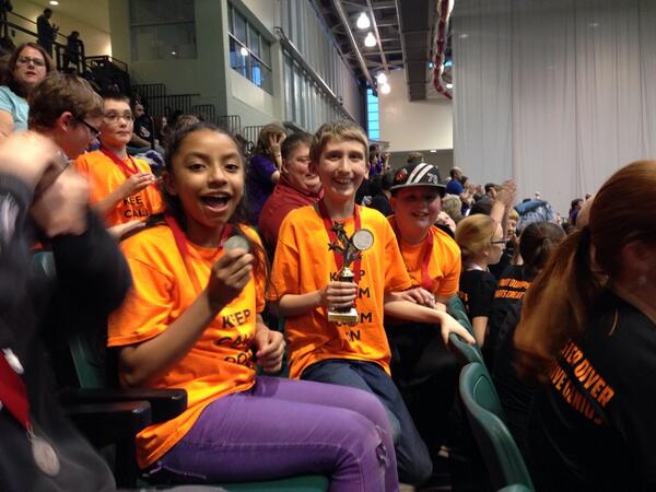 Northside in 2nd place at Odyssey of the Mind state competition - heading to Worlds! <a href="/FCSDtweets/">Fairport Central School District</a> #OotM