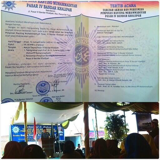 sdtm36medan's tweet photo. Pagi ini kami menghadiri Tabligh Akbar &amp; Peresmian PR @muhammadiyah Pasar IV Bandar Khalipah Kec. Percut Sei Tuan http://t.co/09fG0VQ15E