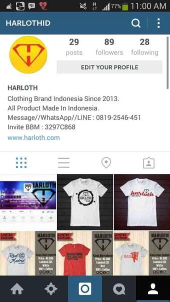 Jangan lupa follow official INSTAGRAM kita → instagram.com/harlothid Share dengan hastag #harlothdesign