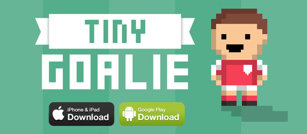 FatFishGames's tweet photo. Don't miss the fun! Get the latest version of Tiny Goalie now on iOS &amp; Android http://t.co/Vr5GH4cka0 #Pixelart http://t.co/m0sUnLQzFO