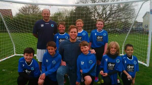 Good luck today for my lil cuz EUAN playing footy for <a href="/JobServeLtd/">JobServe</a> under10's his a lil smelly rascal!!