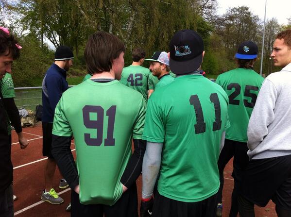 MojraUltimate's tweet photo. We just finished the most exciting game so far. Lucky Grass beat us in universe 12-11. Last game vs. Frank N. http://t.co/ppheU3bvZQ