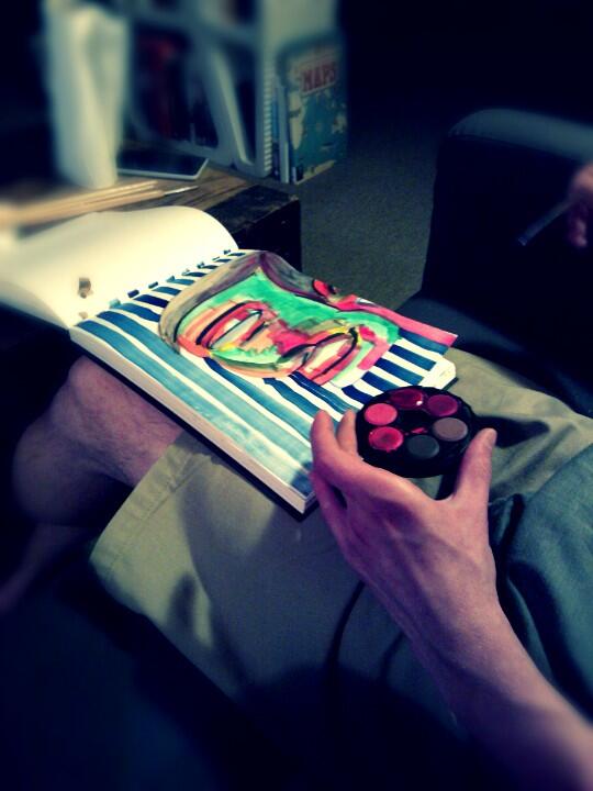 _EmilyChurchill's tweet image. Sunday night art'o'clock #ArtAttack