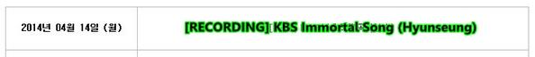 MYB2UTY's tweet photo. 2014년 04월 14일 (월)
 
[녹화] KBS 불후의명곡 (현승) http://t.co/ph2bxgwycr