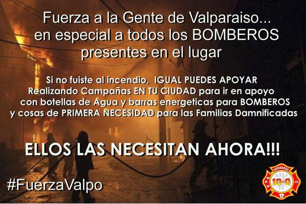 Silkyheartbeat's tweet photo. Bomberos también nos necesita!! acércate a tu cuartel de bomberos mas cercano y deja tu aporte!!! @TeAmoValpo http://t.co/JhSvoA3DW1