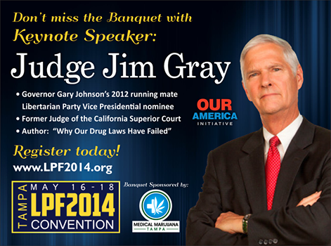 WyllieForGov's tweet photo. Join me &amp; Judge Jim Gray at the #LPF2014 state convention in Tampa May 16-18. Register http://t.co/eNolEt7KyI #tlot http://t.co/jB5lZ6BDli