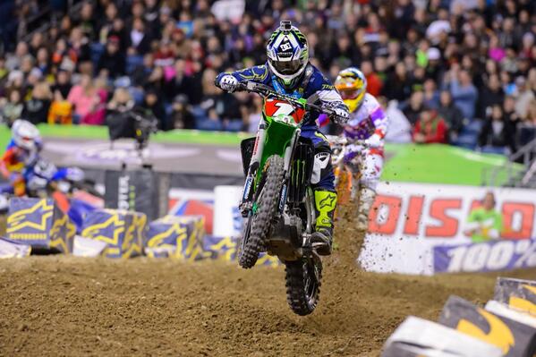 MonsterEnergy's tweet image. He's hungry for another #Supercross Championship! Congrats to @ryan_villopoto2 for his hometown win!