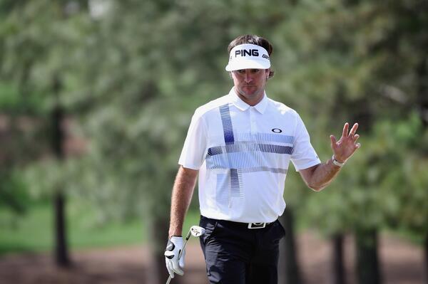 SportsCenter's tweet image. Bubba Watson is CHARGING. A birdie on 13 gives Bubba a 3-shot lead over Jordan Spieth and Jonas Blixt. #Masters2014