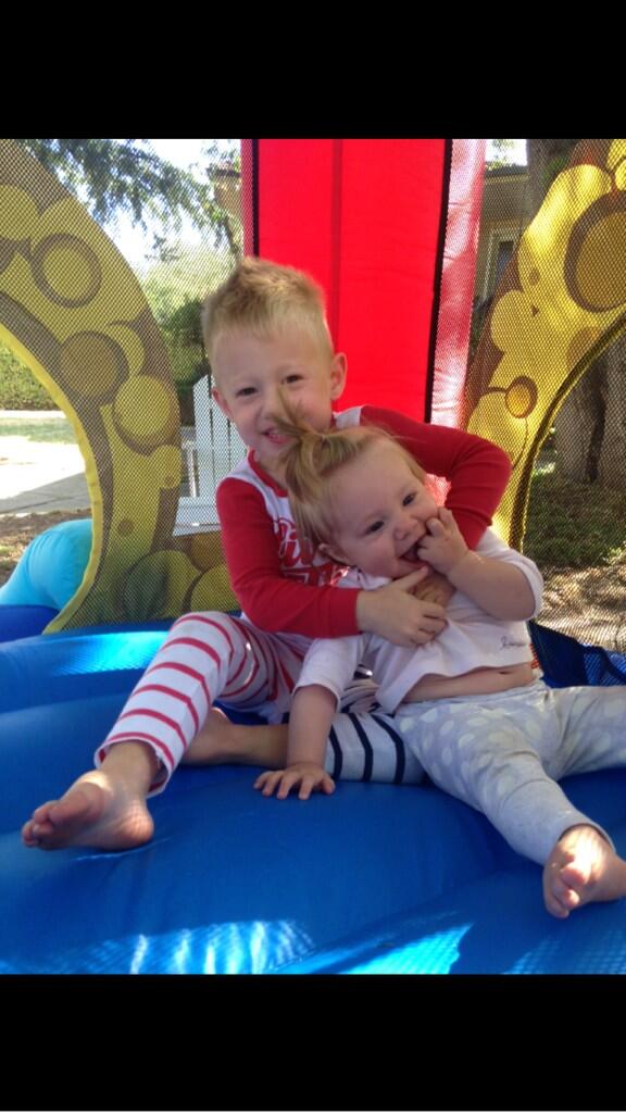 I've got my hands full today! #funinthesun