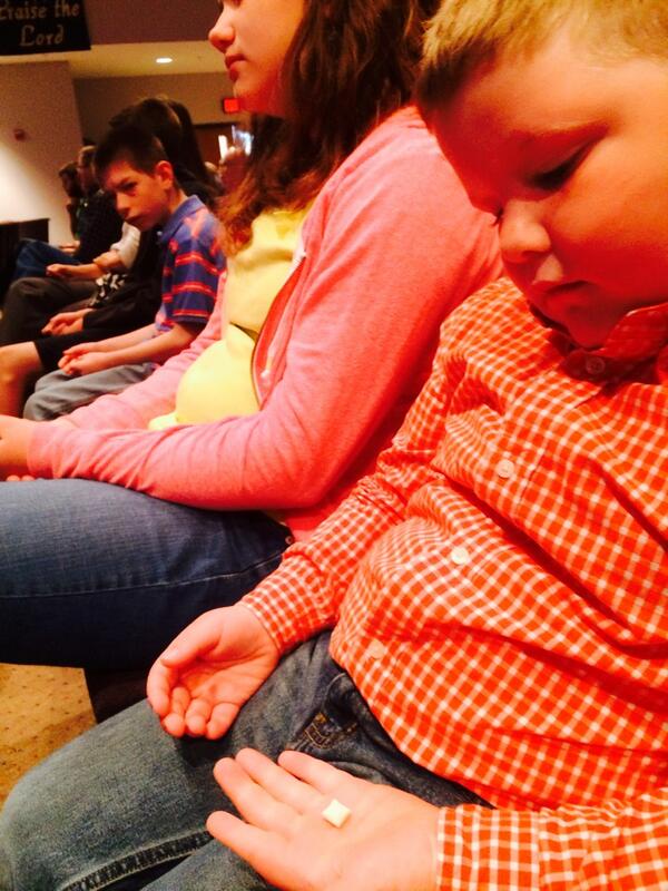 soldoutmike's tweet image. I love sharing pics of my kids accomplishments (sports/music). Today Jacob took his 1st Lord's supper #trustingJesus