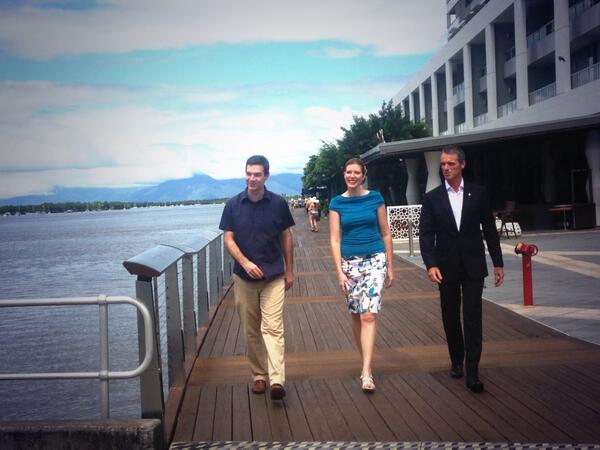 ijmullen's tweet image. .@gavking joins business and hotel representatives to announce Cairns open for business after #TCIta @WINNews_CNS