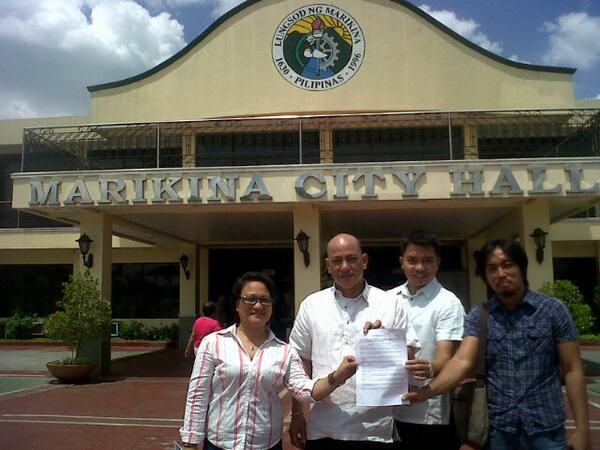 power_MM's tweet photo. BREAKING: POWER! Metro Manila &amp; Marikina City Councilor Banzon lead the filing of a City Reso vs high power rates http://t.co/8eQF2TgYjQ