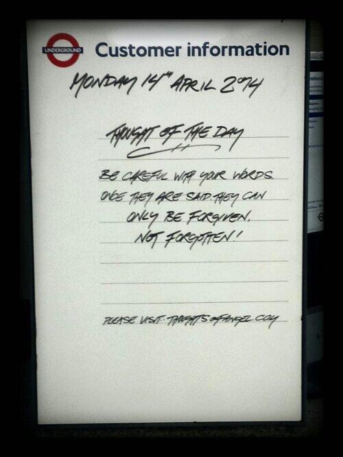 AlanLB's tweet image. Careful Words