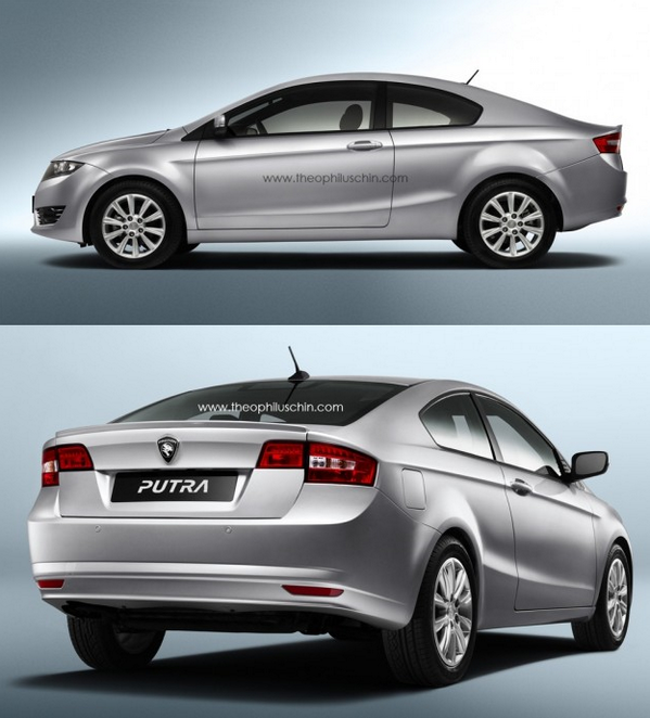 ProtonAus's tweet image. Automotive manipulator @TheophilusChin has come up with renderings of a new Proton coupe, based on the #Prevé lines.