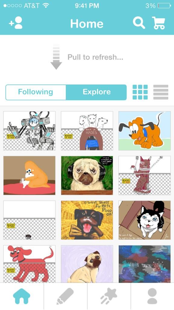 KhristianVinca's tweet image. First time I got featured in #DrawQuest! (Top right pluto pup) I feel #famous