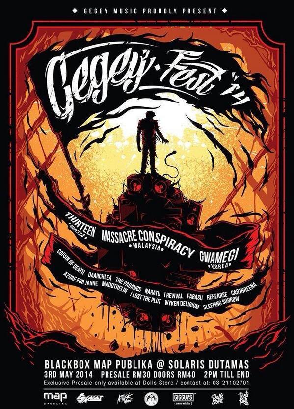 CliffDeath's tweet photo. Our 1st release will be at Gegey Fest 2014 on 3rd May 2014 at Black Box Publika http://t.co/jp4Rg6YpN1