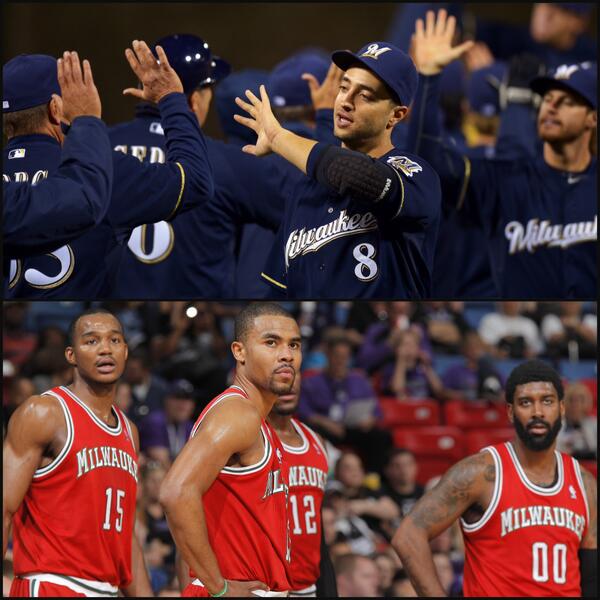 HisAndHers's tweet image. Brewers have the same number of wins in the last 2 weeks as Bucks do in the last 17 weeks (10).