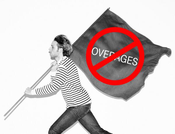 TMobile's tweet image. We are ending overages for our customers, but it's not enough! Let's #AbolishOverages for all! chn.ge/1eBVrkx