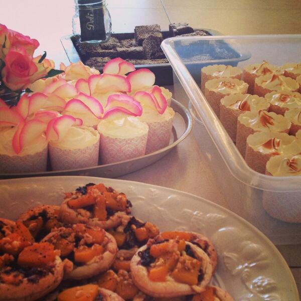 Delishsisters's tweet image. The products of a Sunday afternoon/early Monday morn spent baking for a baby shower #Delish #baking