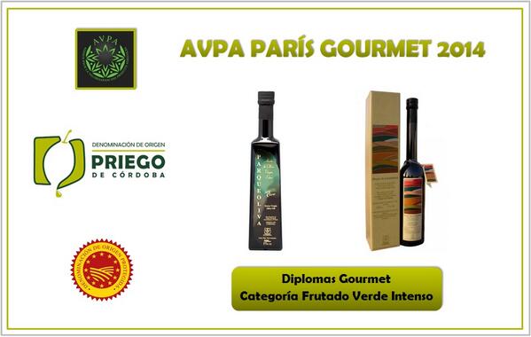 PREMIOS(2): Cinco AOVEs con D.O.P. PRIEGO DE CÓRDOBA galardonados en el concurso AVPA de París blog.dopriegodecordoba.com/2014/04/14/avp…