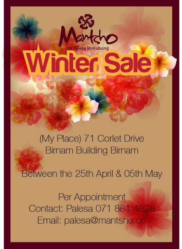 MantshoReloaded's tweet photo. WE HAVE A SALE!!! http://t.co/P5gGRRkFk3